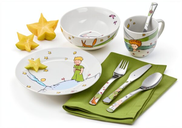WMF Le Petit Prince Service de Table 6 pièces pour Enfant avec Couverts pour Enfants à partir de 6 Ans, Acier Inoxydable Cromargan Poli, Passe au Lave-Vaisselle-8