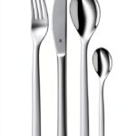 Couverts WMF Nuova 4 pièces 1 personne – Acier inoxydable – Argent-0