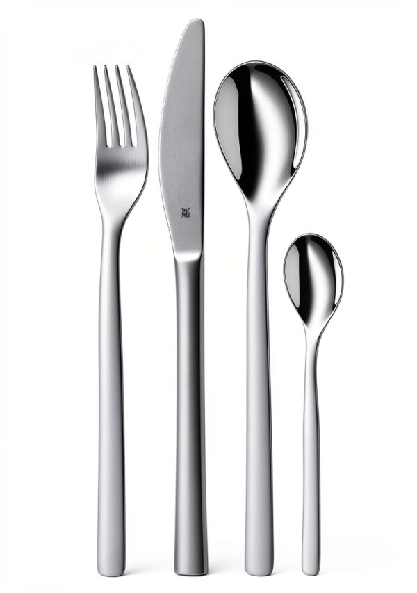 Couverts WMF Nuova 4 pièces 1 personne – Acier inoxydable – Argent-0