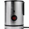 WMF Mousseur à lait électrique Stelio (5 watts, 15-25 ml, revêtement antiadhésif, sans fil, pour mousse de lait chaude et froide, chocolat chaud) Cromargan mat/argenté-4
