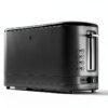 WMF Grille-pain longue fente, 2 tranches avec support à pain, grille-pain étroit, XXL, fonction bagel, 7 niveaux de torréfaction, 900 W, en acier inoxydable, mat, noir-1