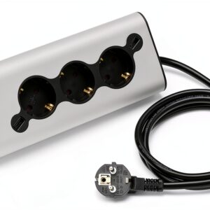 Multiprise WMF 4 Sorties CA Intérieure Acier Inoxydable 61.3022.5903-0