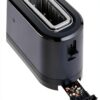 WMF Grille-pain longue fente, 2 tranches avec support à pain, grille-pain étroit, XXL, fonction bagel, 7 niveaux de torréfaction, 900 W, en acier inoxydable, mat, noir-7