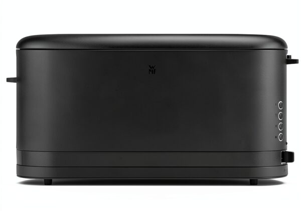WMF Grille-pain longue fente, 2 tranches avec support à pain, grille-pain étroit, XXL, fonction bagel, 7 niveaux de torréfaction, 900 W, en acier inoxydable, mat, noir-3