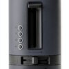 WMF Grille-pain longue fente, 2 tranches avec support à pain, grille-pain étroit, XXL, fonction bagel, 7 niveaux de torréfaction, 900 W, en acier inoxydable, mat, noir-2