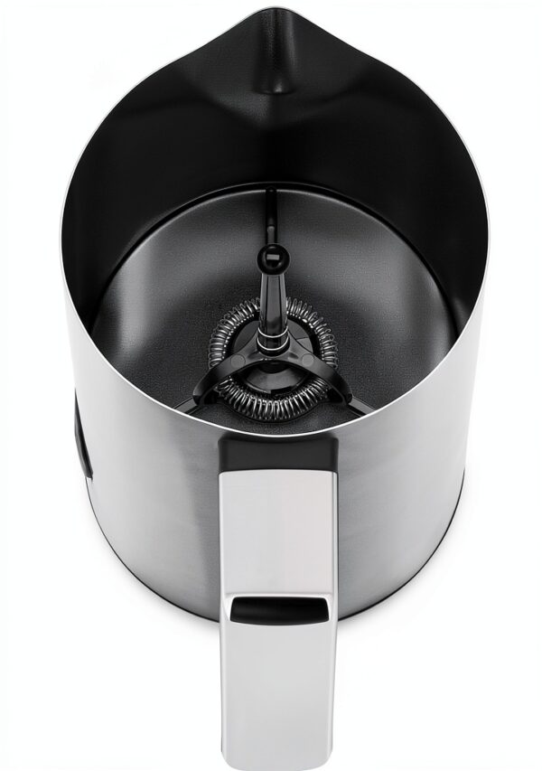 WMF Mousseur à lait électrique Stelio (5 watts, 15-25 ml, revêtement antiadhésif, sans fil, pour mousse de lait chaude et froide, chocolat chaud) Cromargan mat/argenté-10