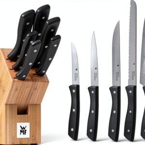 WMF Bloc à couteaux 7 pièces en bambou avec couteaux en acier spécial-0