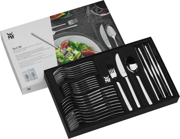 Couverts à salade WMF Merit 30 pièces argenté et acier inoxydable poli-11