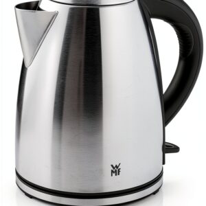 WMF Stelio Bouilloire en acier inoxydable, 1,7 l, avec filtre, 2400 W, sans fil, indicateur de niveau d'eau illuminé, filtre à eau à la chaux, cromargan mat-0