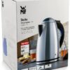 WMF Stelio Bouilloire en acier inoxydable, 1,7 l, avec filtre, 2400 W, sans fil, indicateur de niveau d'eau illuminé, filtre à eau à la chaux, cromargan mat-8