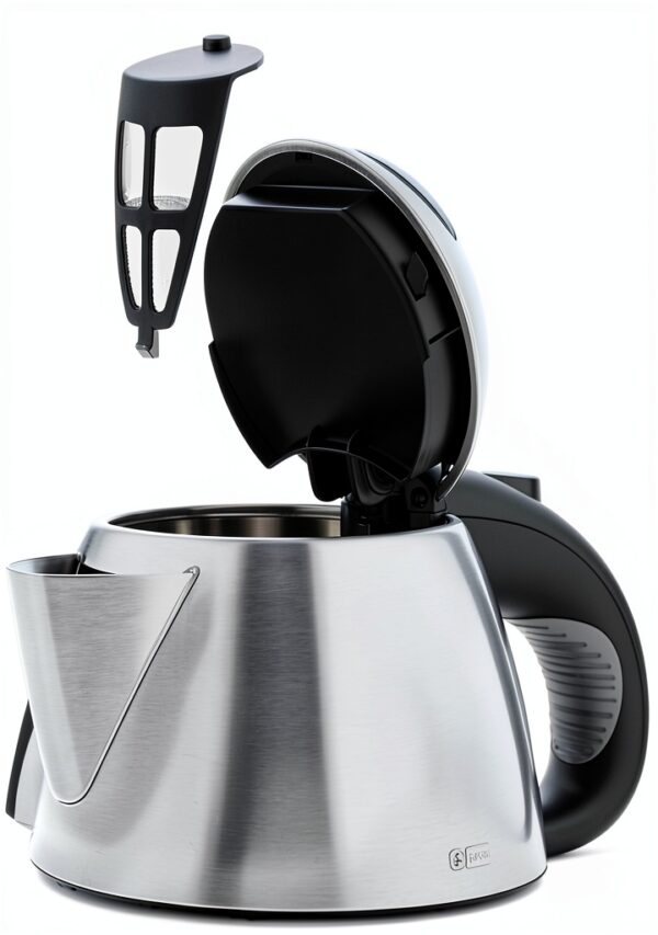 WMF Stelio Bouilloire en acier inoxydable, 1,7 l, avec filtre, 2400 W, sans fil, indicateur de niveau d'eau illuminé, filtre à eau à la chaux, cromargan mat-3