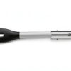 WMF Pince de service pour barbecue, 32,5 cm, en acier inoxydable Cromargan, avec tête en plastique, petite pince à barbecue pour steak, poisson, légumes, mécanisme de verrouillage, peu encombrante-0