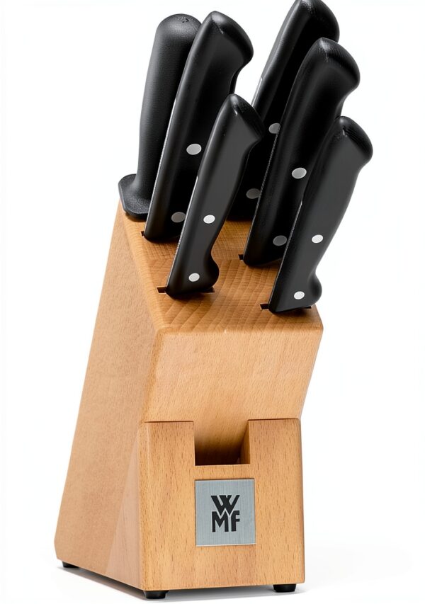 Bloc de couteaux WMF Classic Line 7 pièces, Noir, Porte-Couteaux-0