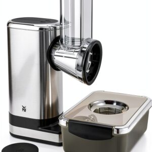 WMF Découpe légumes, 0.3 L, 65 W, Inox 18/10 Cromargan, 2 lames inox, Bol Tritan sans BPA, KITCHENminis 0416400011-0
