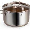 WMF Pot Set de 6 Pièces Astoria Bord verseur Couvercle en Verre Cromargan® en Acier Inoxydable Poli Induction Passe au Lave-Vaisselle NR 780166040-12