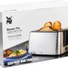WMF Grill à fente longue Bueno Pro avec fixation par rouleau, 4 tranches, pain grillé XXL, fonction croustillante, 6 niveaux de brunissage, 1550 W, grille-pain en acier inoxydable mat-10