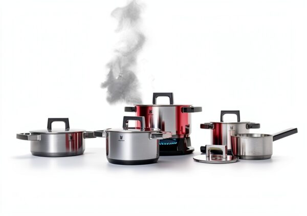 WMF Ultimate Cool Lot de 5 casseroles induction acier inoxydable mat-1