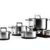 WMF Ultimate Cool Lot de 5 casseroles induction acier inoxydable mat-3