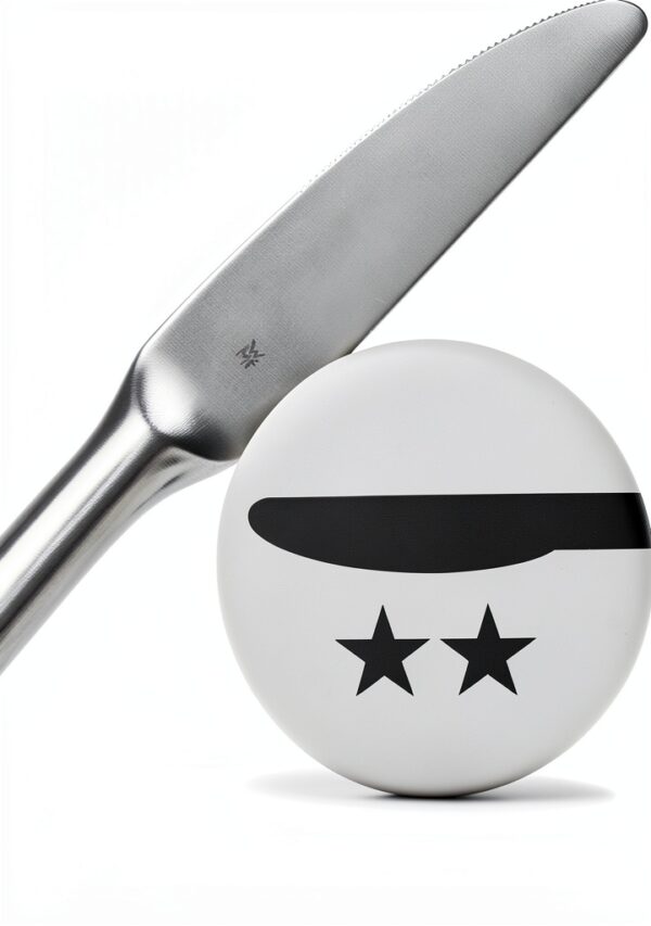 Set de 6 couverts WMF Nuova, argenté, design moderne pour cuisine-3
